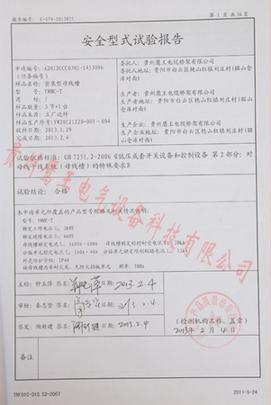 安全型式实验报告