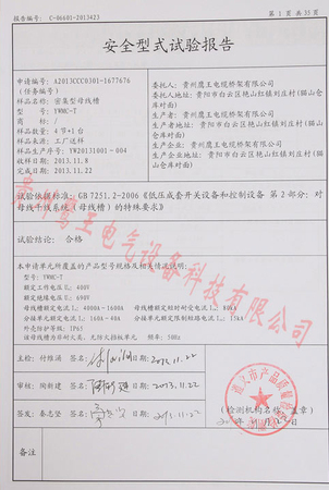 安全型式实验报告