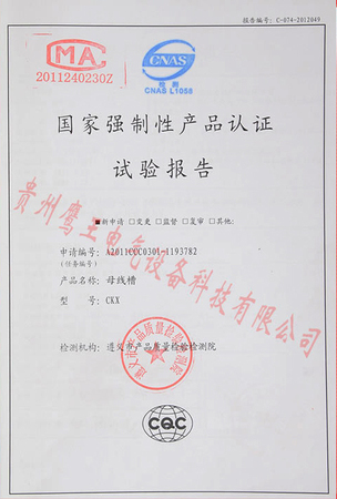 **强制性产品认证实验报告